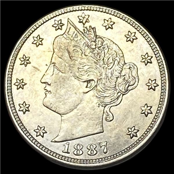 1887 Liberty Head Nickel CLOSELY UNCIRCULATED