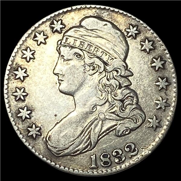 1832 Capped Bust Half Dollar NEARLY UNCIRCULATED