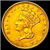 Image 1 : 1857 Gold $1 Indian Head Type 3 CHOICE AU