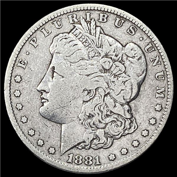 1881 Morgan Silver Dollar ABOUT UNCIRCULATED