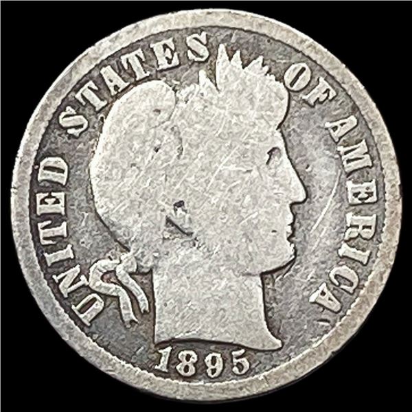 1895-O Silver Barber Dime NICELY CIRCULATED