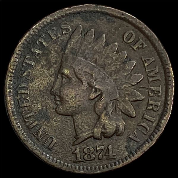 1874 Indian Head Cent HIGH GRADE