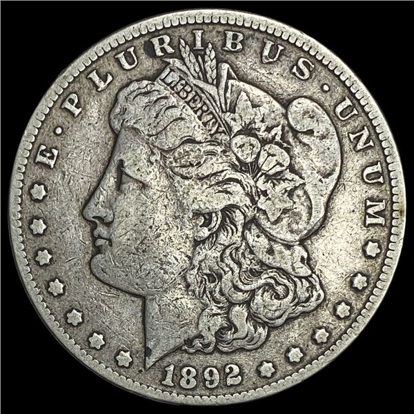 1892-CC Silver Morgan Dollar ABOUT UNCIRCULATED