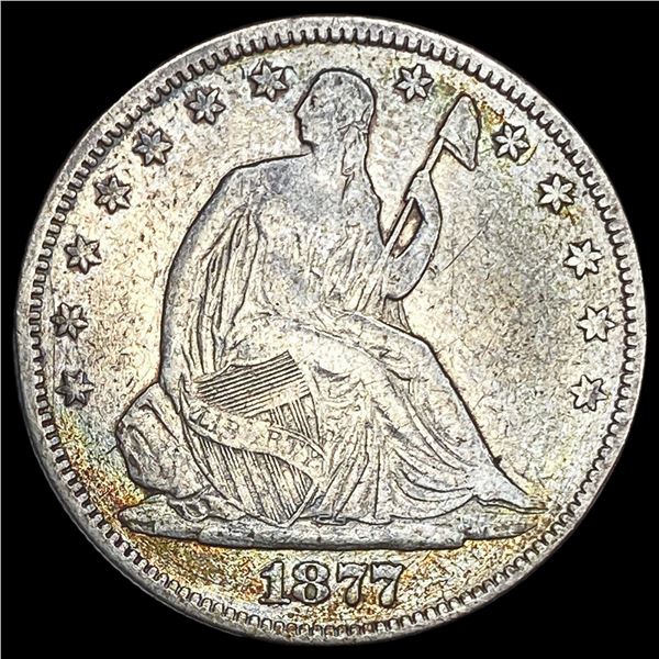 1877 Seated Liberty Half Dollar NEARLY UNCIRCULATED