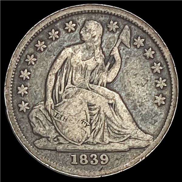 1839-O Silver Seated Liberty Dime LIGHTLY CIRCULATED