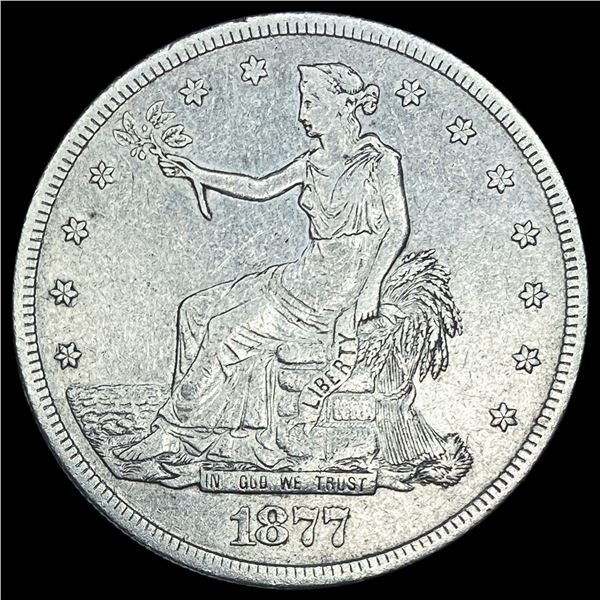1877-S Silver Trade Dollar NEARLY UNCIRCULATED