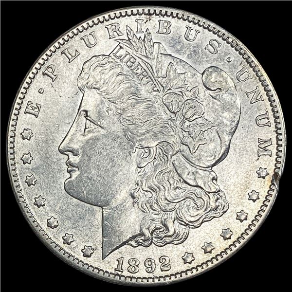 1892 Morgan Silver Dollar CLOSELY UNCIRCULATED
