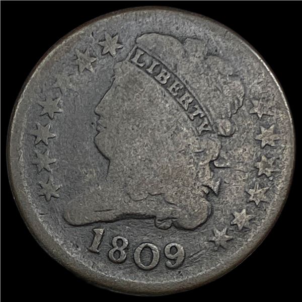 1809 Classic Head Half Cent LIGHTLY CIRCULATED