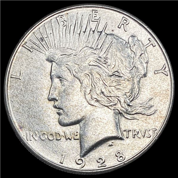 1928-S Silver Peace Dollar CLOSELY UNCIRCULATED