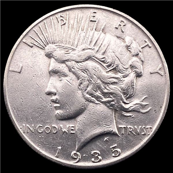 1935 Silver Peace Dollar CLOSELY UNCIRCULATED
