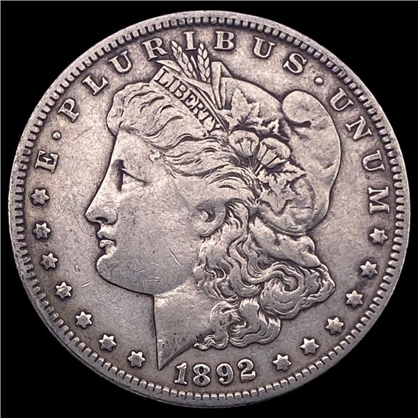 1892-O Silver Morgan Dollar ABOUT UNCIRCULATED