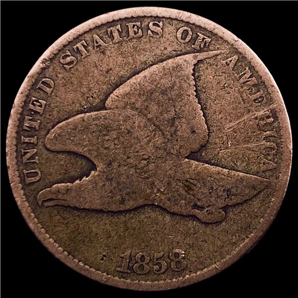 1858 Copper-Nickel Flying Eagle Cent LIGHTLY CIRCULATED