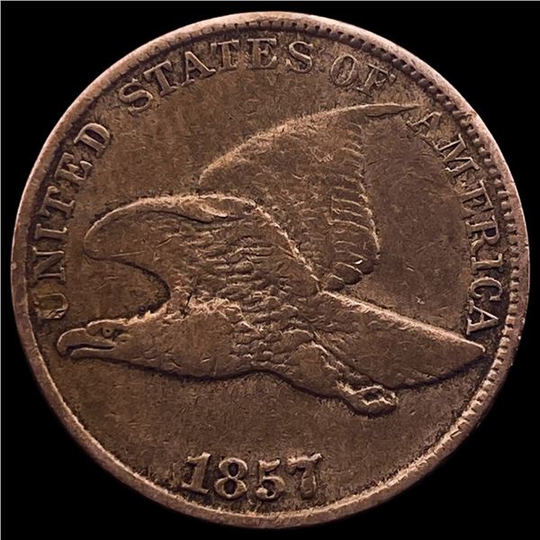 1857 Copper-Nickel Flying Eagle Cent LIGHTLY CIRCULATED