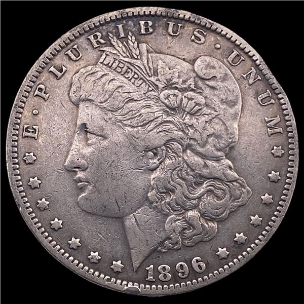 1896-O Silver Morgan Dollar ABOUT UNCIRCULATED