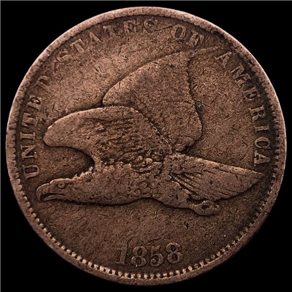 1858 Copper-Nickel Flying Eagle Cent LIGHTLY CIRCULATED