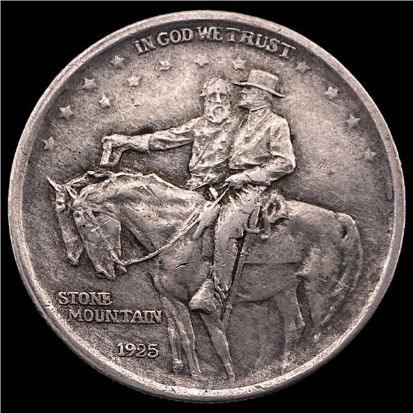 1925 Silver Stone Mountain Half Dollar CLOSELY UNCIRCULATED