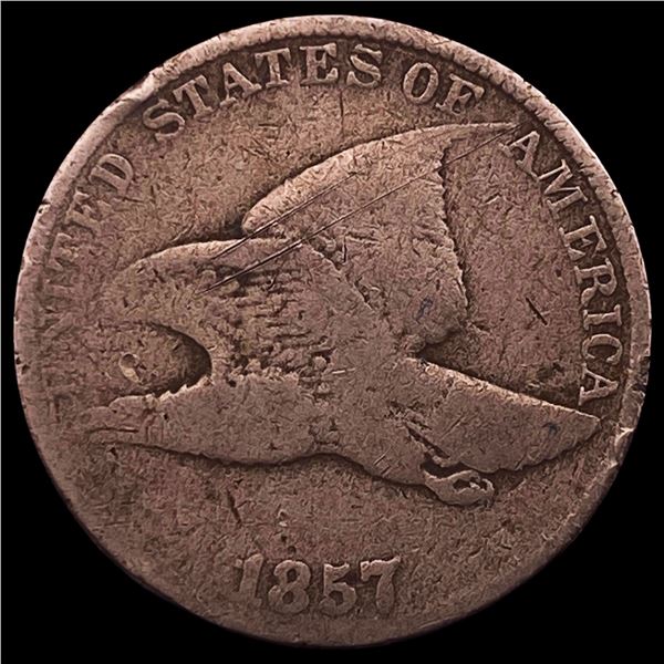 1857 Copper-Nickel Flying Eagle Cent LIGHTLY CIRCULATED