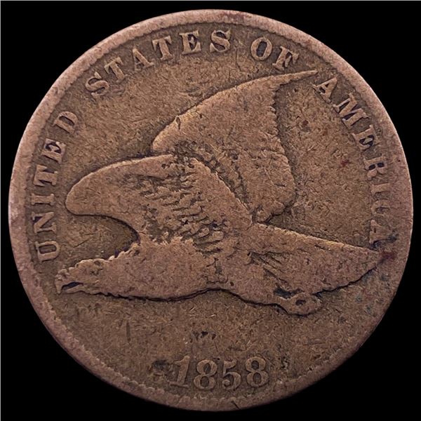 1858 Copper-Nickel Flying Eagle Cent LIGHTLY CIRCULATED