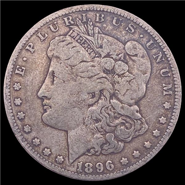 1896-O Silver Morgan Dollar ABOUT UNCIRCULATED