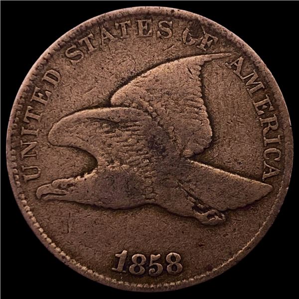 1858 Copper-Nickel Flying Eagle Cent LIGHTLY CIRCULATED