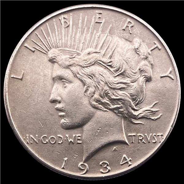 1934 Silver Peace Dollar CLOSELY UNCIRCULATED