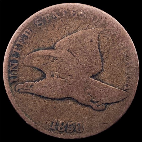 1858 Copper-Nickel Flying Eagle Cent LIGHTLY CIRCULATED