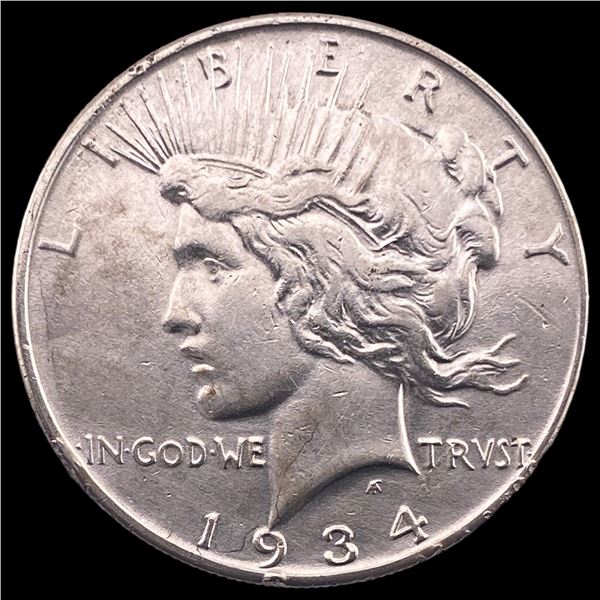 1934 Peace Silver Dollar CLOSELY UNCIRCULATED