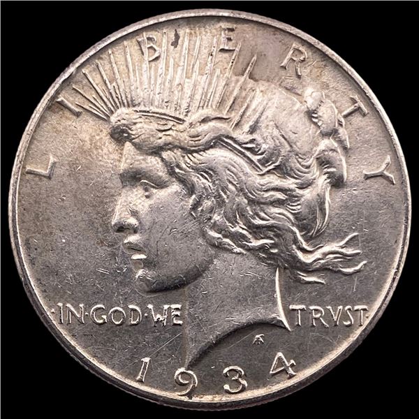 1934 Silver Peace Dollar CLOSELY UNCIRCULATED