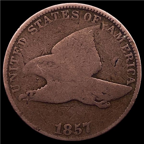 1857 Copper-Nickel Flying Eagle Cent LIGHTLY CIRCULATED