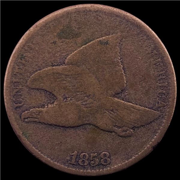 1858 Copper-Nickel Flying Eagle Cent LIGHTLY CIRCULATED