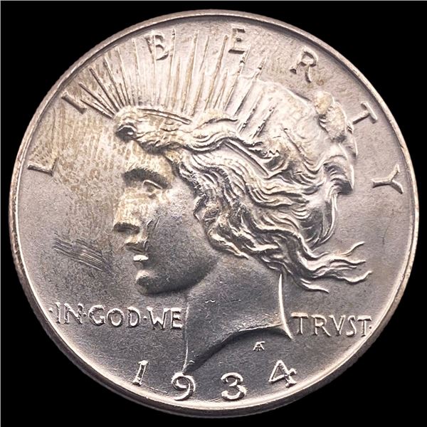 1934 Peace Silver Dollar CLOSELY UNCIRCULATED