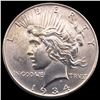 Image 1 : 1934 Peace Silver Dollar CLOSELY UNCIRCULATED