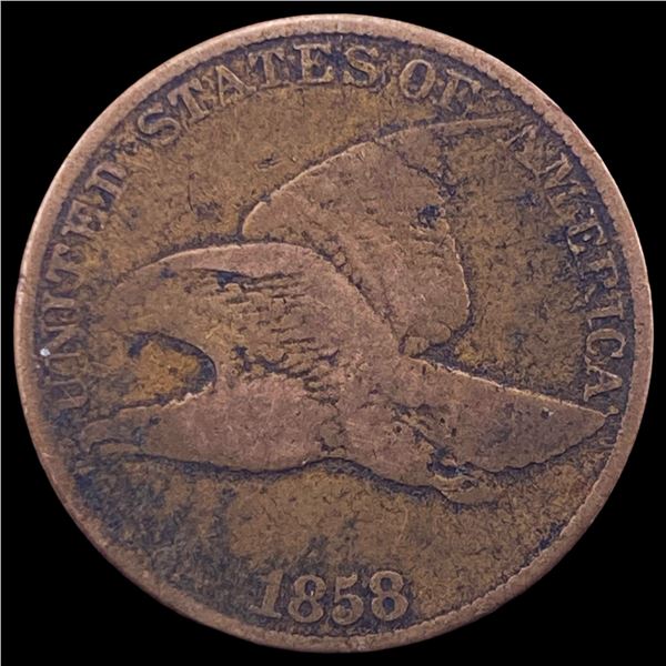 1858 Copper-Nickel Flying Eagle Cent LIGHTLY CIRCULATED