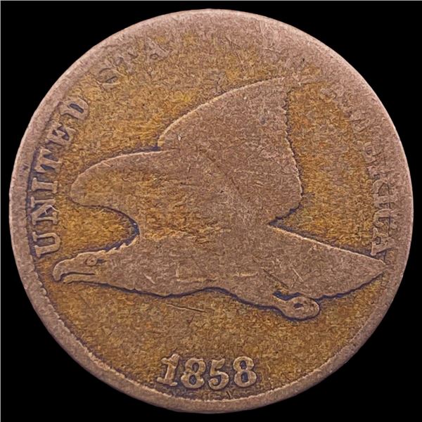 1858 Copper-Nickel Flying Eagle Cent LIGHTLY CIRCULATED