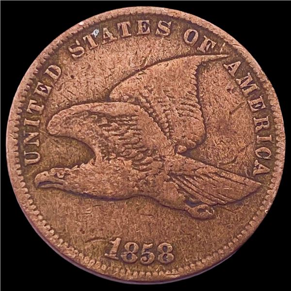 1858 Copper-Nickel Flying Eagle Cent LIGHTLY CIRCULATED