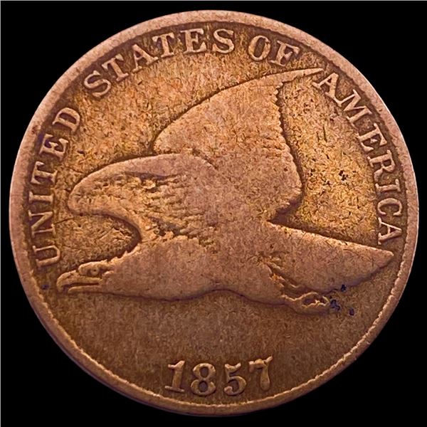 1857 Copper-Nickel Flying Eagle Cent LIGHTLY CIRCULATED