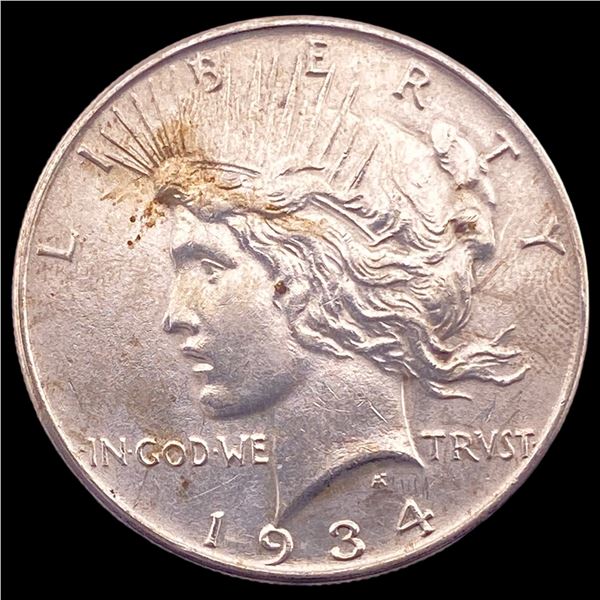1934 Peace Silver Dollar CLOSELY UNCIRCULATED
