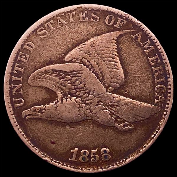 1858 Copper-Nickel Flying Eagle Cent LIGHTLY CIRCULATED