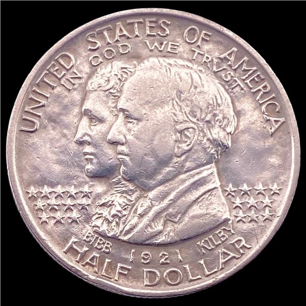 1921 Silver Alabama Centennial Half Dollar CLOSELY UNCIRCULATED