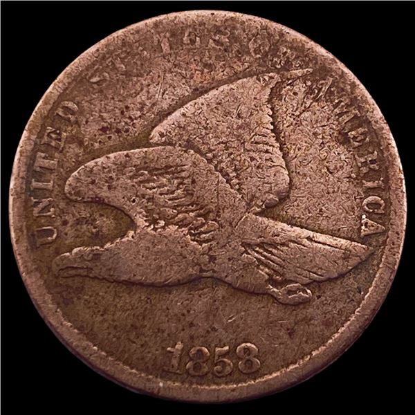 1858 Copper-Nickel Flying Eagle Cent LIGHTLY CIRCULATED