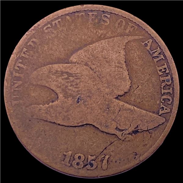 1857 Copper-Nickel Flying Eagle Cent LIGHTLY CIRCULATED