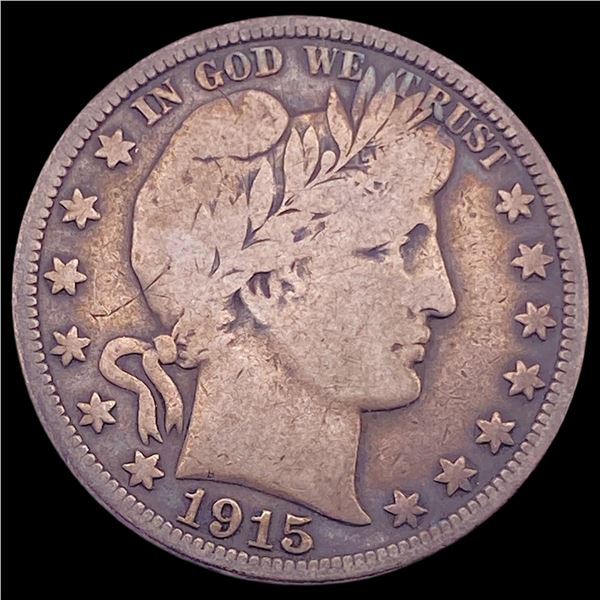 1915 Barber Half Dollar LIGHTLY CIRCULATED