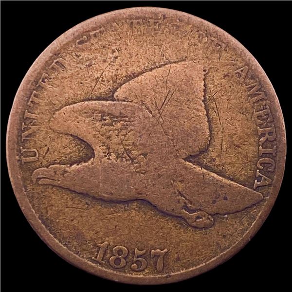 1857 Copper-Nickel Flying Eagle Cent LIGHTLY CIRCULATED