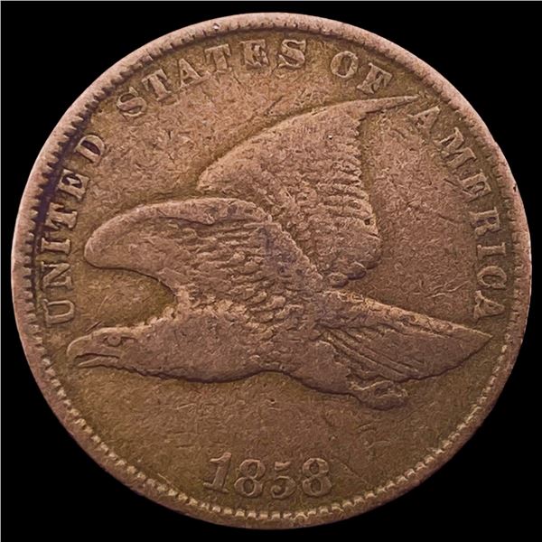 1858 Copper-Nickel Flying Eagle Cent LIGHTLY CIRCULATED