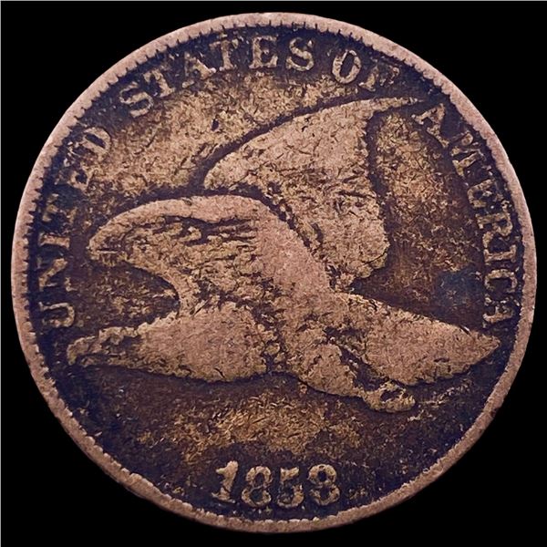 1858 Copper-Nickel Flying Eagle Cent LIGHTLY CIRCULATED