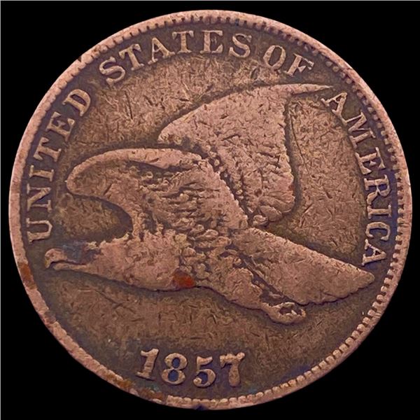 1857 Copper-Nickel Flying Eagle Cent LIGHTLY CIRCULATED
