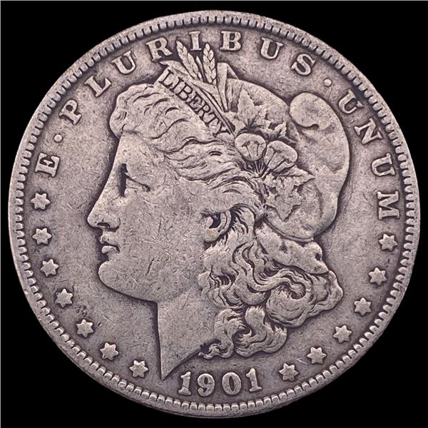 1901 Silver Morgan Dollar ABOUT UNCIRCULATED
