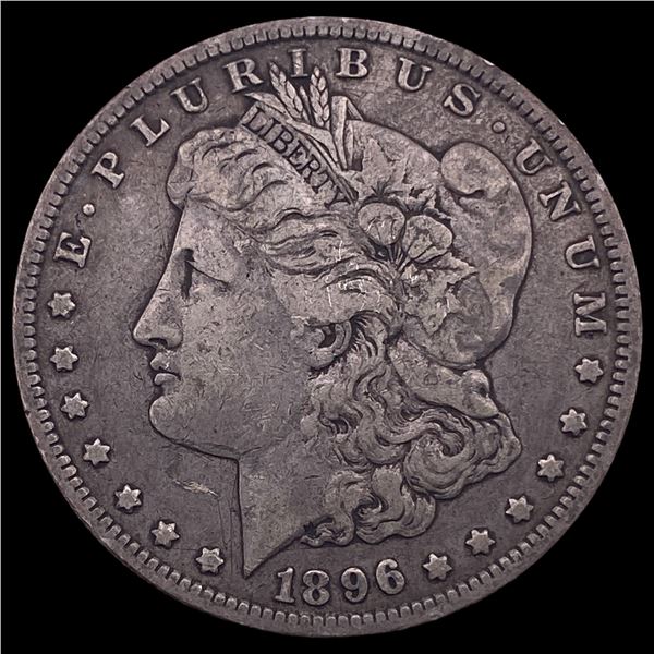 1896-O Silver Morgan Dollar ABOUT UNCIRCULATED