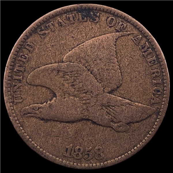 1858 Copper-Nickel Flying Eagle Cent LIGHTLY CIRCULATED
