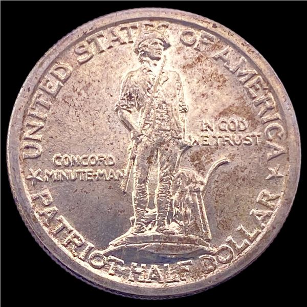 1925 Silver Lexington-Concord Half Dollar UNCIRCULATED